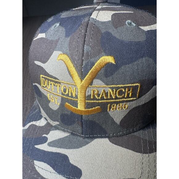 Yellowstone Dutton ranch tv show camo baseball cap - Picture 2 of 6